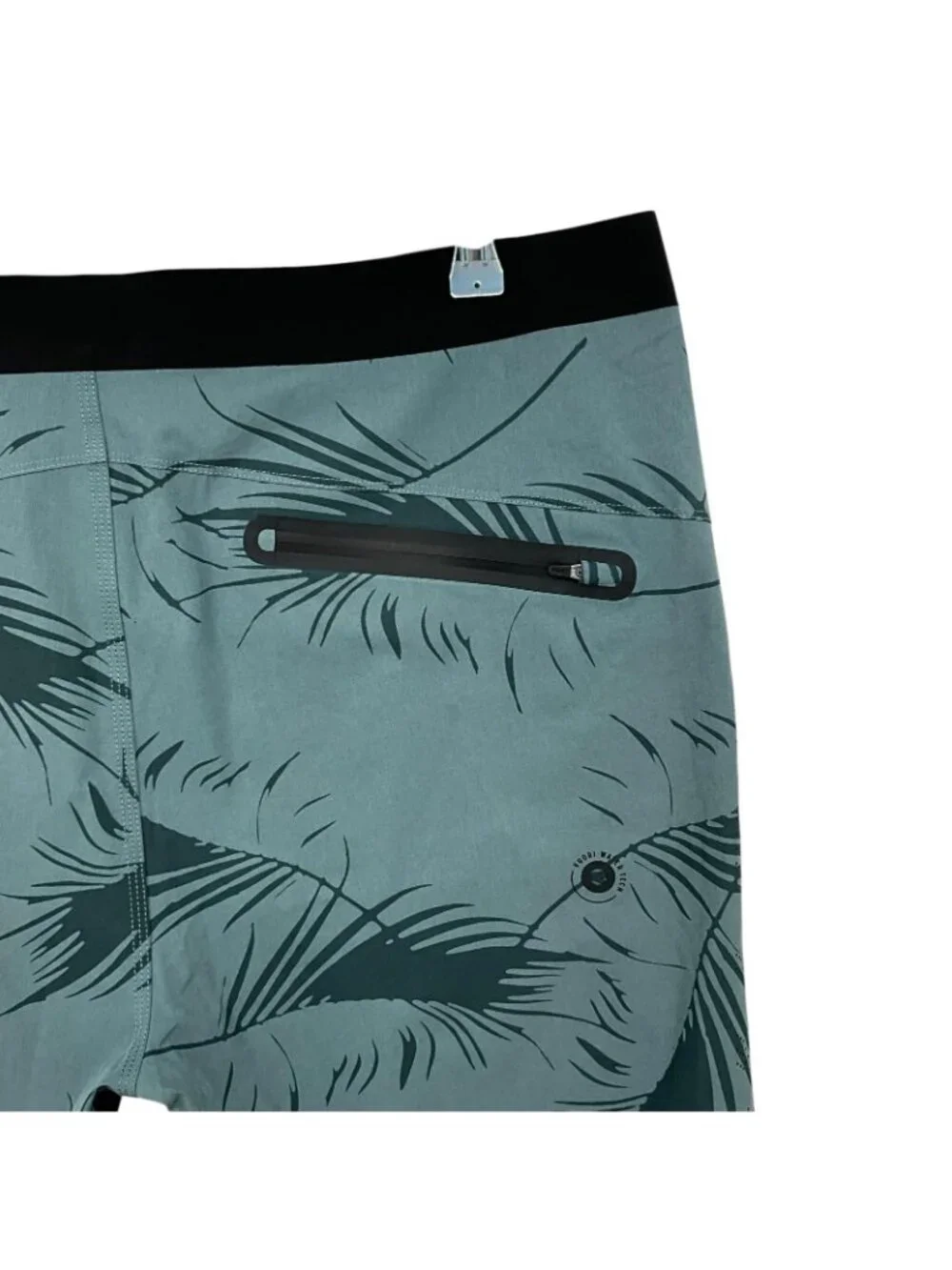 Vuori Knox Boardshorts Mens 36 Green Palm Stretch Pockets Swim Surfing Beach